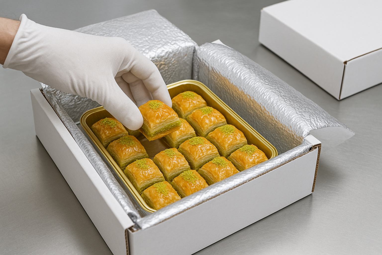 Izoleli kutuda taze tatlilar